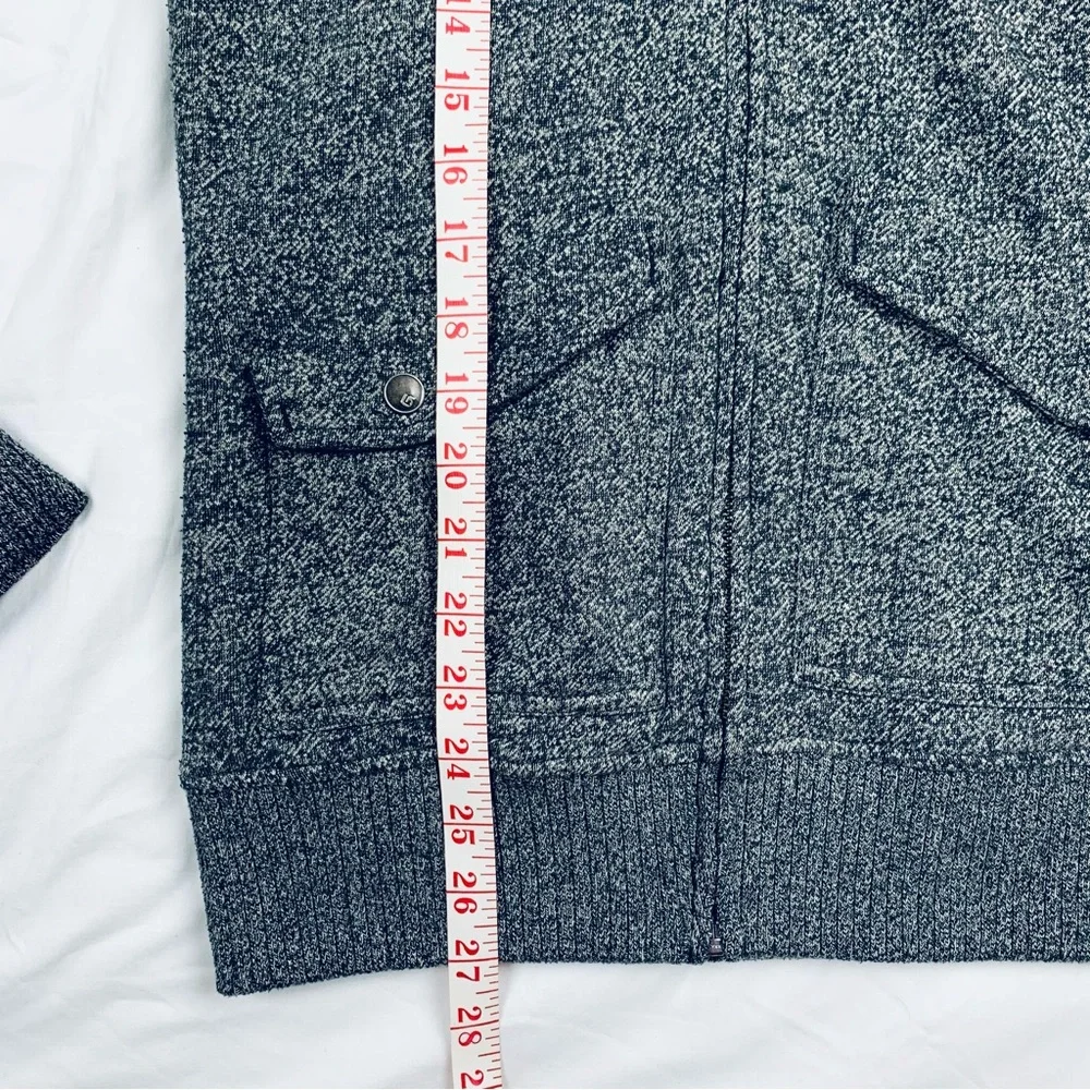 Burton Zip-Up Fleece Hoodie Sweatshirt Gray Medium Jacket Cozy Snowboarding - Picture 9 of 16